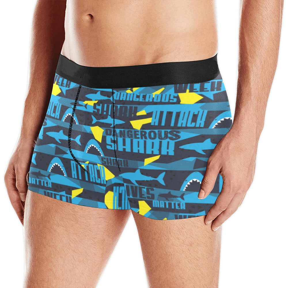Shark dangerous Men's All Over Print Boxer Briefs Men's Underwear