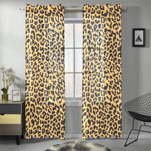 Leopard skin print Gauze Curtain