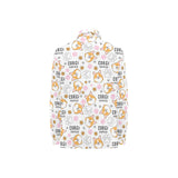 Corgi Dog Pattern Women's Long Sleeve Polo Shirt