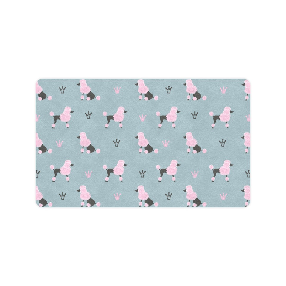 poodle dog pattern Doormat