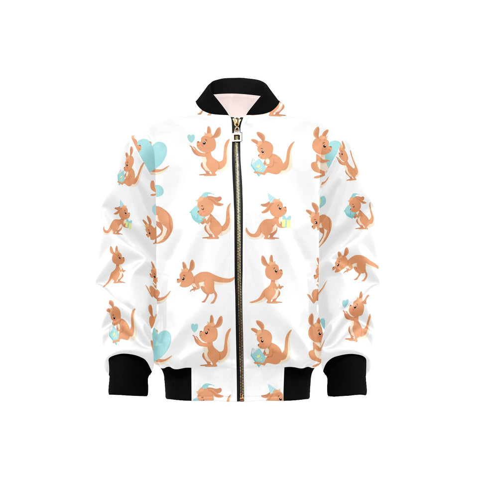 Cute Kangaroo pattern Kids' Boys' Girls' Bomber Jacket