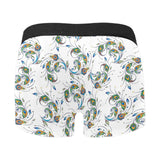 Peacock feather pattern Men's All Over Print Boxer Briefs Men's Underwear