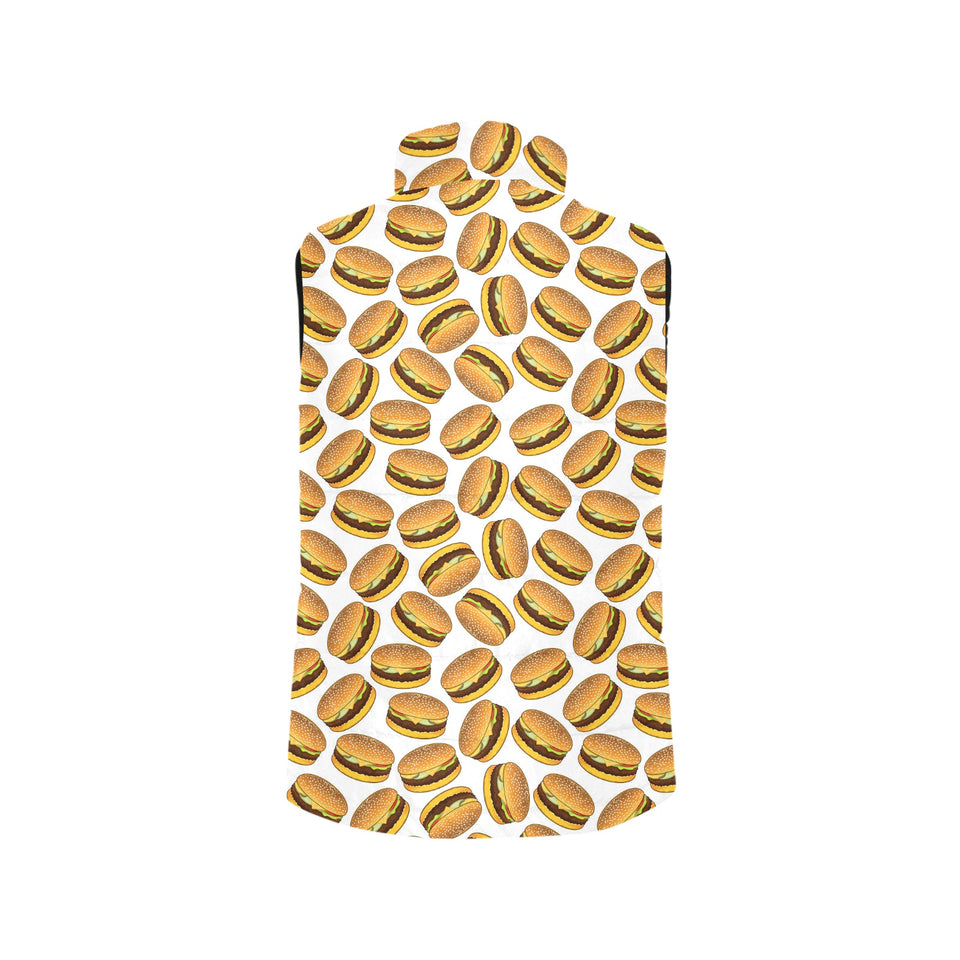 Hamburger Pattern Print Design 03 Men's Padded Vest