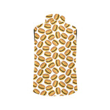 Hamburger Pattern Print Design 03 Men's Padded Vest