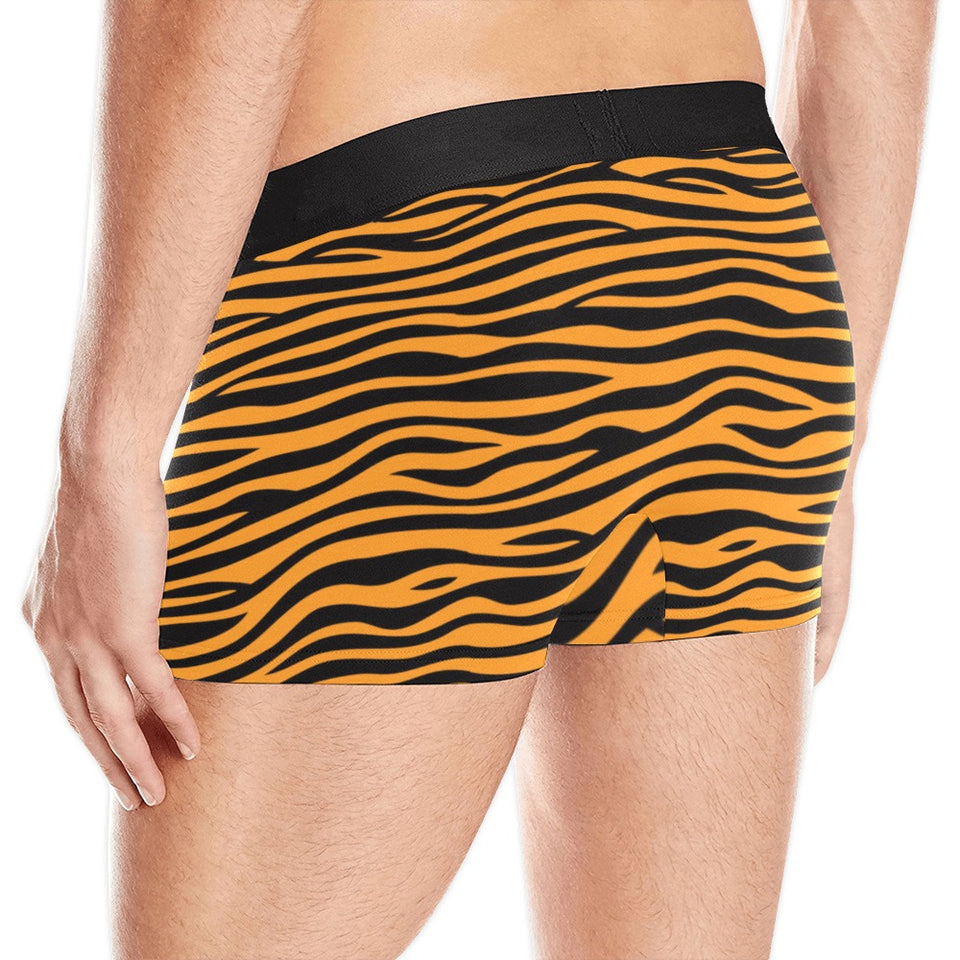 Bengal tigers skin print pattern background Men's All Over Print Boxer Briefs Men's Underwear