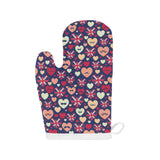 British Pattern Print Design 02 Heat Resistant Oven Mitts