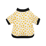 Fried Eggs Pattern Print Design 02 All Over Print Pet Dog Round Neck Fuzzy Shirt