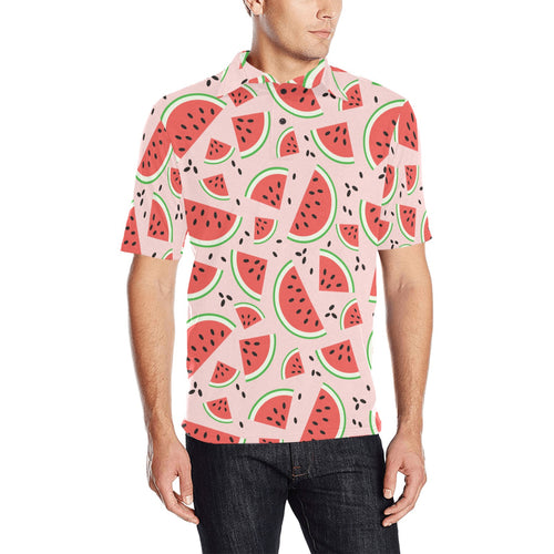Watermelon pattern Men's All Over Print Polo Shirt