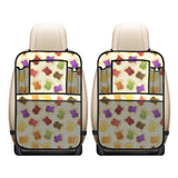 Bread Toast Pattern Print Design 02 Car Seat Back Organizer
