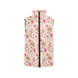 Swallow Pattern Print Design 01 Men's Padded Vest