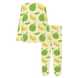 Durian pattern Women's All Over Print Pajama Set