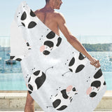 Cute cows pattern Beach Towel