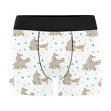 Cute Rhino pattern background Men's All Over Print Boxer Briefs Men's Underwear