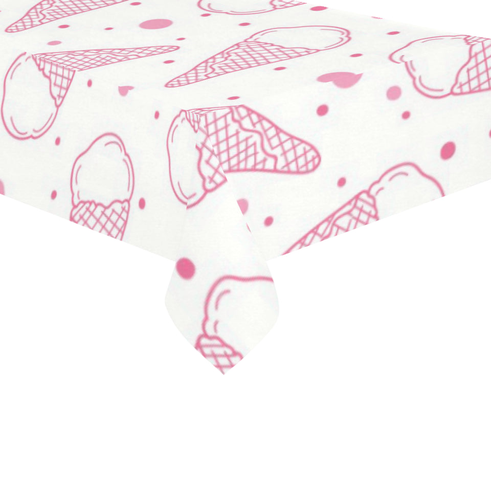Hand drawn ice cream pattern Tablecloth