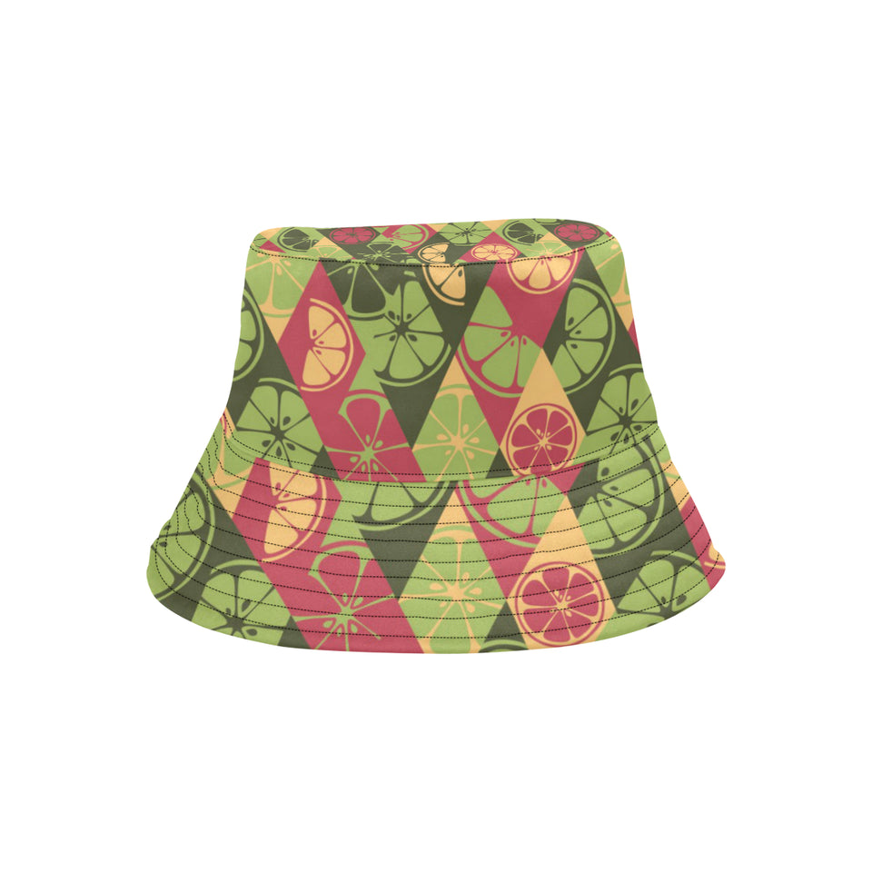 Cool Geometric lime pattern Unisex Bucket Hat