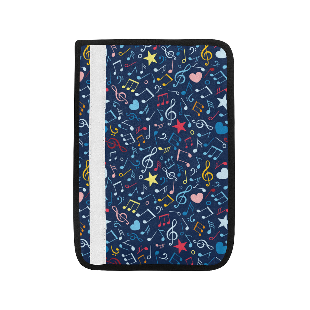 Music Notes Pattern Print Design 03 Car Seat Belt Cover
