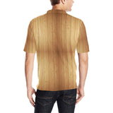 Wood Printed Pattern Print Design 05 Men's All Over Print Polo Shirt