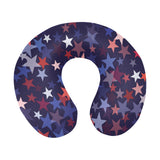 Red blue star pattern U-Shaped Travel Neck Pillow