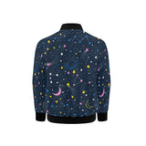 space pattern with planets, comets, constellations Kids' Boys' Girls' Bomber Jacket