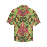 Cool Geometric lime pattern Men's All Over Print Hawaiian Shirt