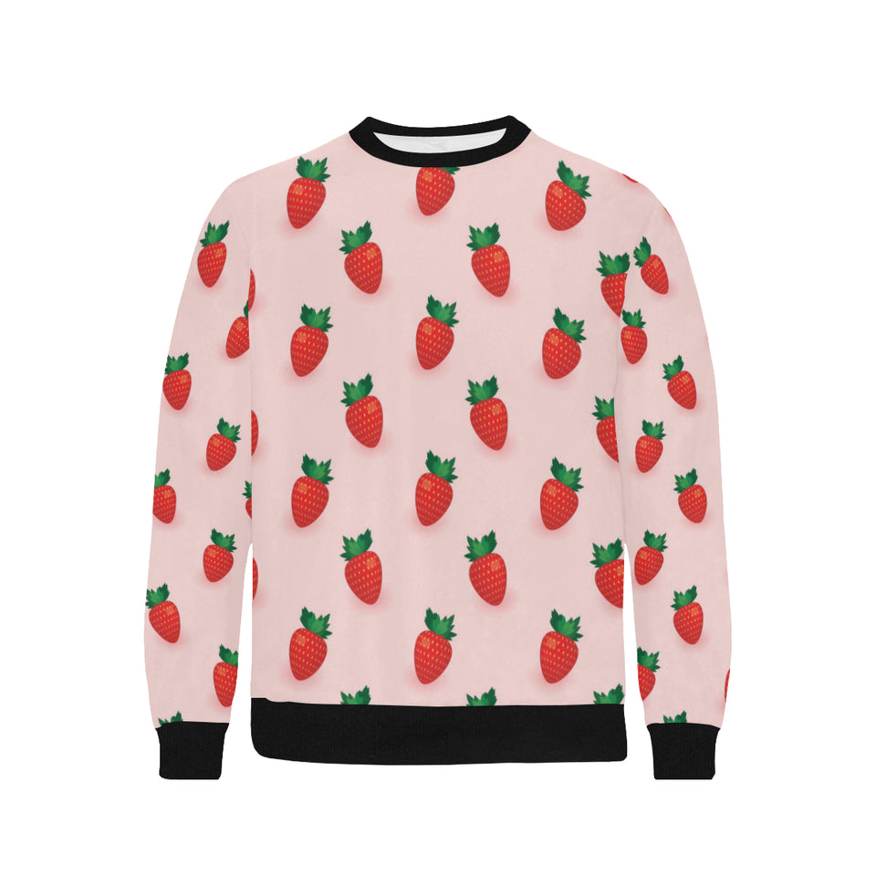 Strawberry beautiful pattern Men's Crew Neck Sweatshirt