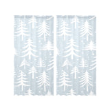 Christmas tree winter forest pattern Gauze Curtain