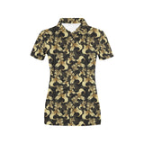 Goldfish Pattern Print Design 01 Women's All Over Print Polo Shirt