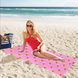 Pancake Pattern Print Design 04 Beach Towel