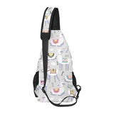 Cute Llama Alpaca pattern All Over Print Chest Bag