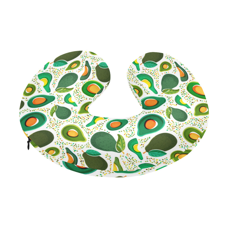 Avocado design pattern U-Shaped Travel Neck Pillow