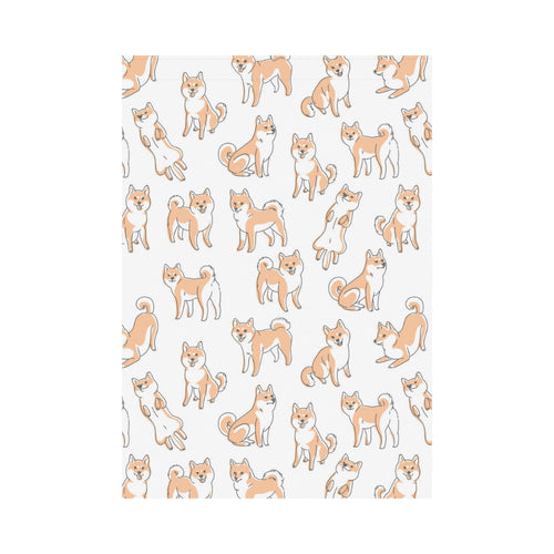 shiba inu dog pattern House Flag Garden Flag