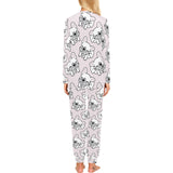 Cute french bulldog pattern Women's All Over Print Pajama Set