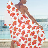 Canada Pattern Print Design 02 Beach Towel