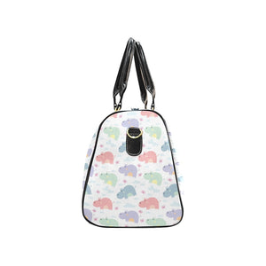 Hippopotamus Pattern Print Design 03 Travel Bag