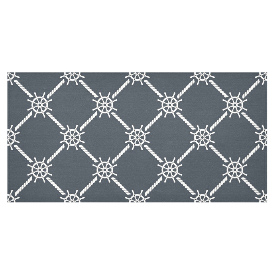 nautical steering wheel rope pattern Tablecloth
