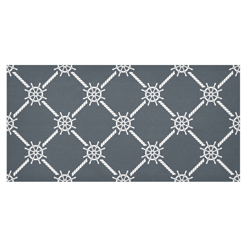 nautical steering wheel rope pattern Tablecloth