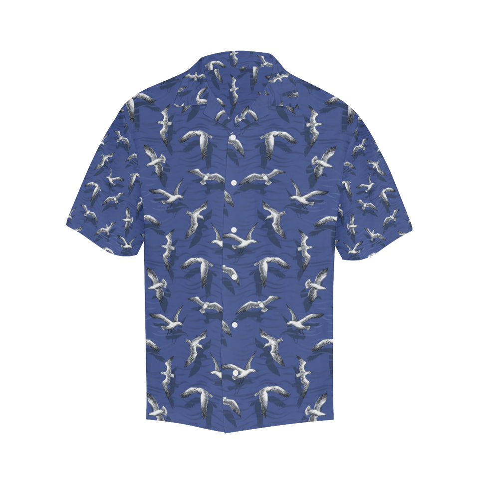 Seagull Pattern Print Design 03 Men's All Over Print Hawaiian Shirt (Model T58)