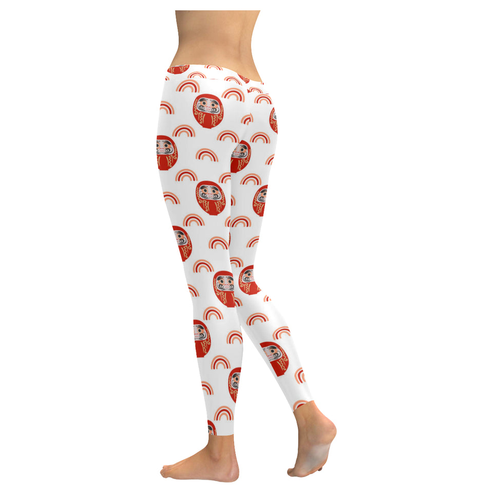 Daruma japanese wooden doll design pattern Women's Legging Fulfilled In US