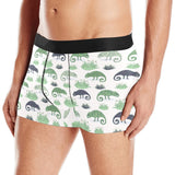 Chameleon lizard succulent plant pattern Men's All Over Print Boxer Briefs Men's Underwear