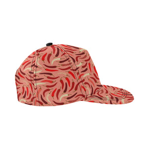 Beautiful Chili peppers pattern All Over Print Snapback Cap