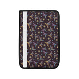 Hummingbird Pattern Print Design 04 Car Seat Belt Cover