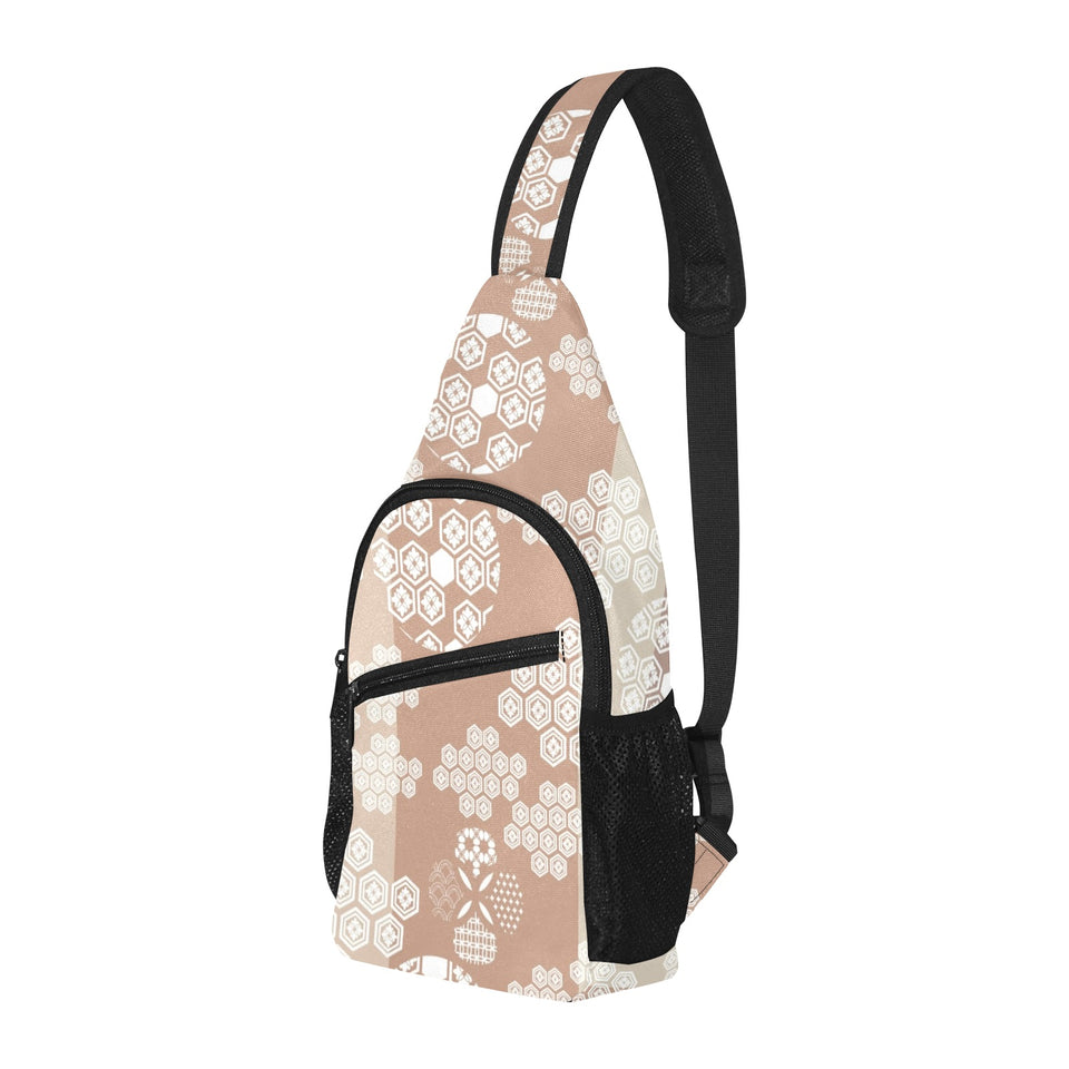 Beautiful hexagon japanese pattern All Over Print Chest Bag