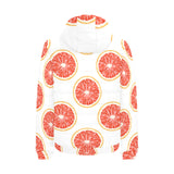 Grapefruit pattern Men's Padded Hooded Jacket
