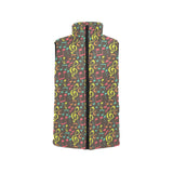 Music Notes Pattern Print Design 05 Women's Padded Vest