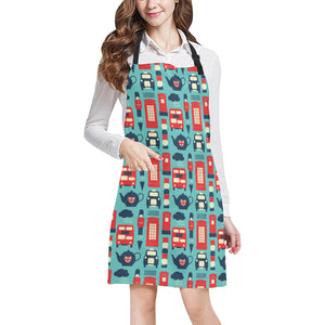 British Pattern Print Design 04 All Over Print Adjustable Apron