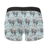 Lovely Sea Otter Pattern Men's All Over Print Boxer Briefs Men's Underwear
