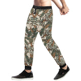 Monkey tropical leaves background Unisex Casual Sweatpants