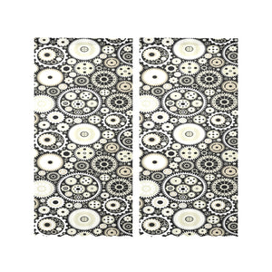 Gear Pattern Print Design 02 Gauze Curtain