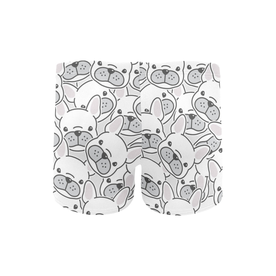 Cute french bulldog head pattern Men's Swimming Trunks