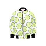 Cucumber slices pattern Kids' Boys' Girls' Bomber Jacket